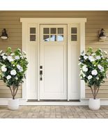 2 Artificial Camellia Flower Tree for Home Indoor and Outdoor Decoration... - $95.82 CAD