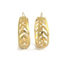 Authenticity Guarantee 
Vintage 1960&#39;s 1970&#39;s Leaf Filigree Hoop Earring... - £1,018.68 GBP