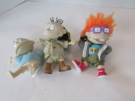 3 Mattel Rugrats Soft Body Toys Tommie Pickles &amp; Chuckie Finster Arco Toys Lot9 - £11.83 GBP