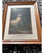 Vintage Christ In Gethsemane Framed 19x23 Art Print by Heinrich Hofmann - £48.15 GBP