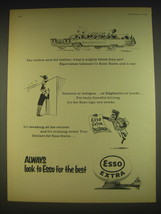 1963 Esso Extra Petrol Ad - The willow and the leather, what a mighty blend  - £14.45 GBP