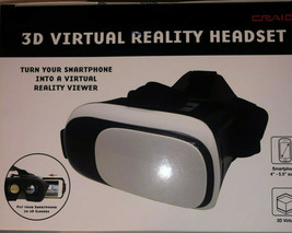  New Craig 3D Virtual Reality Headset CC338 For Smartphone Screens 4 - 5.5 In - £3.10 GBP