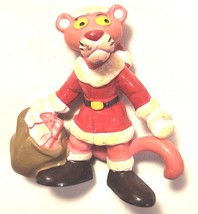 PINK PANTHER Santa Clause Figure Vintage 1983 Bully Miniature W Germany Cake Top - $17.99