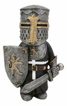 Chibi Medieval Knight Of The Cross Templar Crusader Armored Swordsman Figurine - £18.00 GBP