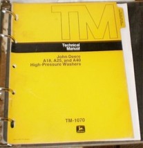 John Deere Seven Technical Manuals in Binder Backhoe, Heaters, Welders, ... - £39.43 GBP
