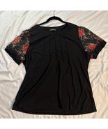 Women’s Ofeefan Summer Pleated Puff Sleeve Blouse Top Shirt XXL - $9.95