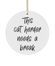 Azcatie Designs 9695756-Cat Herder Ornament Funny Ornament for Cat Herder - £11.92 GBP