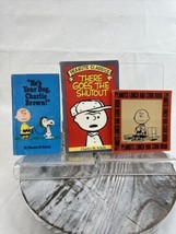 Lot of 3 vintage Peanuts books Lunch Bag Cook Book, He&#39;s Your Dog, Charlie Brown - £26.49 GBP