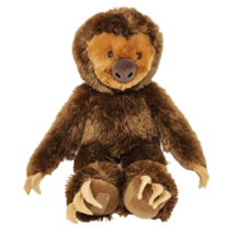 18&quot; Big Build A Bear Brown + Tan 3 Toed Sloth Hugging Stuffed Animal Plush Toy - £35.48 GBP