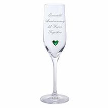 Chichi Gifts 2 Emerald Anniversary 55 Years Together Pair of Dartington Champagn - £21.11 GBP