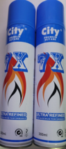 City Can Gas Refill Butane Fuel &amp; Nozzle adapter Refined 300ml 10.14Oz P... - $19.12 CAD