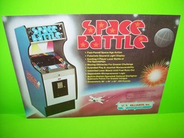 Space Battle Arcade FLYER U.S. Billiards Original 1977 Video Game Promo ... - $35.15