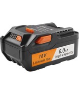 Tree.Nb 18V 6.0Ah Lithium Battery - Replacement For Ridgid Power Tool Ba... - $64.41 CAD