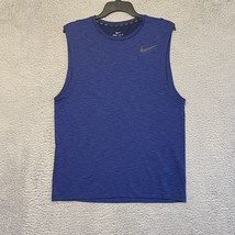 Nike Tank Top Mens Medium Blue Dri Fit - $10.10