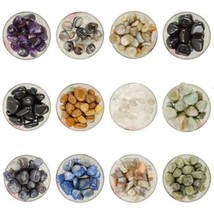 1/2 Lb Lot Tumbled Stones, 0.75-1.25&quot; Crystal Healing Stones, Choose Stone Type - £15.14 GBP
