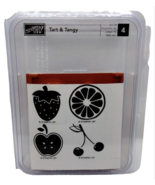 Stampin Up Tart and Tangy 4 Piece Rubber Stamp Kit Unmounted 2004 Fruit ... - £13.83 GBP