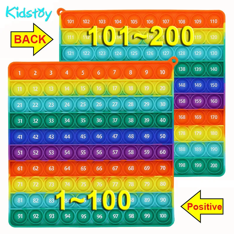 Number 1-200 Couting Digital Table Montessori Big Size Bubble KidsToy Math - £9.88 GBP