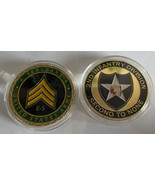 US ARMY SGG Sergeant Rank E-5 &amp; 2nd Second Infantry Division 2 Coins Lot - £14.79 GBP