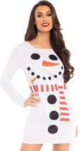 NEW SNOWMAN T-SHIRT DRESS COSTUME Womens SZ S/M Christmas Season - $10.88
