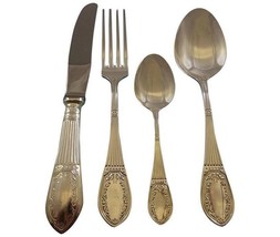 Beaded and Fluted by Modison Sterling Silver Flatware Set Service Made In India - £1,701.11 GBP