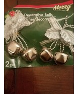 2 silver decorative bells upc 639277249135 - $252.94 MXN