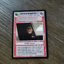 Star Wars CCG Dagobah Asteroids Do Not Concern Me Rare SWCCG Black Borders LS - £1.01 GBP