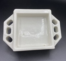 Antique White Porcelain Ceramic Soap Dish Bath Shower Tooth Brush Tray - $103.35
