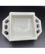 Antique White Porcelain Ceramic Soap Dish Bath Shower Tooth Brush Tray - £81.26 GBP