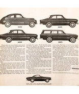 1962 Volvo P1800 Economy Car Line Advertisement Automobilia Vintage DWII29 - $27.34 CAD