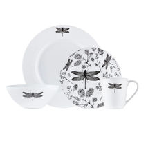Dinnerware Set 16 Piece Dragonfly Service for 4 - $79.87