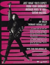 The Eagles Joe Walsh 1991 Ordinary Average Guy album advertisement ad print - $4.23