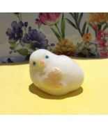 Taba Squishy Handmade Chick Flocked Soft Silicone Squeeze Toy - $12.09 CAD