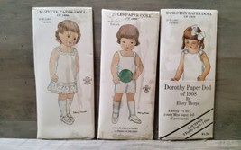Ellery Thorpe Paper Doll 3 Jules Boy 1886 Suzette 1886 Dorothy 1908 Seal... - £32.87 GBP