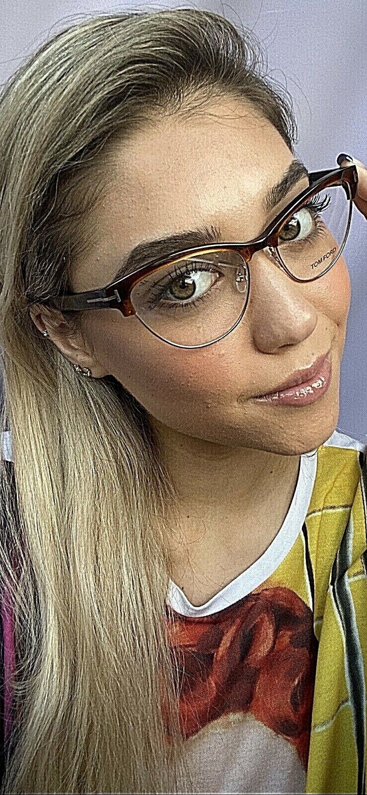 New Tom Ford TF5365 FT5365 052 54mm Cats Eye Women&#39;s Eyeglasses Frame Italy - $229.99