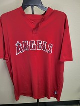 Los Angeles Angels Mens XLarge Red MLB Jersey By  Cool Base - $18.65
