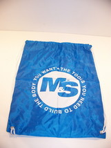 Muscle &amp; Strength Iconic Drawstring Bag Blue - $8.99