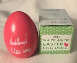 TRUMP EASTER 2018 PINK EGG + WHITE HOUSE CHALLENGE COIN + EAGLE MAGNET R... - £25.15 GBP