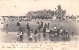 Calais France~Vue Sur La Plage Vers Le C ASIN O~L.L. #14 Levy Photo Postcard 1903 - $8.72