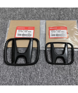 Glossy Black Front+Rear Honda Emblem For 2016-2022 5DR CIVIC FC1 FK5 FK7... - $24.99