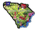 South Carolina the Palmetto State Artwood Jumbo Fridge Magnet - $8.49
