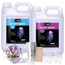 Resin Epoxy Kit, 1.5 Gallon Bubble Free &amp; Crystal Clear Epoxy Resin Supp... - £130.35 GBP