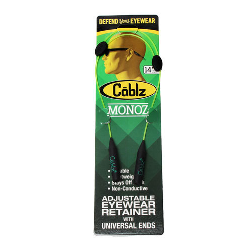 Cablz Monoz Eyewear Retainer 14&quot; - Flourscnt Green - $30.35