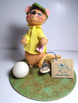 Annalee Golfing MOUSE 1992 The Golfer Felt Poseable Doll Dressed Anthropomorphic - £12.75 GBP