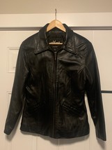 Wilson&#39;s Leather Maxima Women&#39;s Black Leather Thinsulate Jacket Size Medium - £54.06 GBP