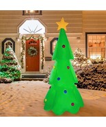 7 Foot Airblown Inflatable Christmas Tree Holiday Yard Decor Lights Up - £37.35 GBP