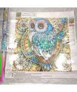 Diamond Painting DIY 3D Special Shape Rhinestone Owl Blue Crafting Kit - £10.95 GBP