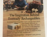 Vintage Eveready Rechargeable Batteries print ad 1992 ph3 - $6.92