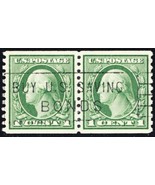 452, Used 1¢ Coil Pair XF/Superb - With Graded 95 PSE Certificate - Stua... - £316.06 GBP