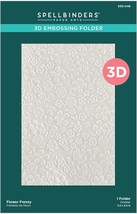 Spellbinders 3D Embossing Folder 5.5&quot;x8.5&quot;-Flower Frenzy -Floral Reflection - £14.89 GBP