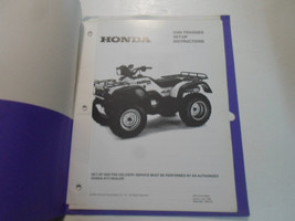 2000 Honda TRX450ES Set Up Instructions Manual Factory Oem Book 00 Dealership - $15.84